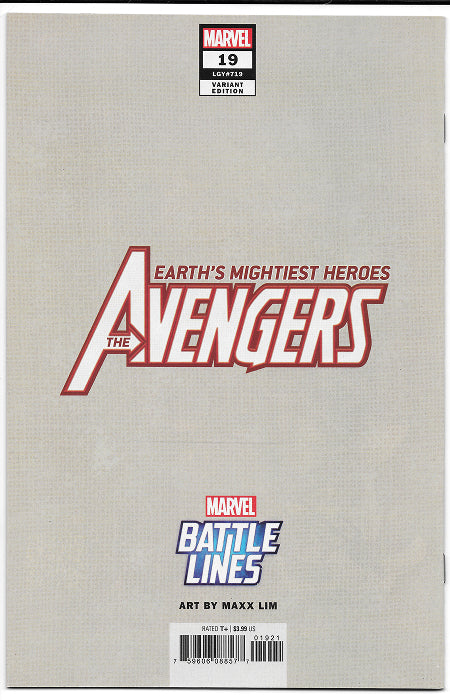 Avengers 19 2019 Battle Lines Cover VF