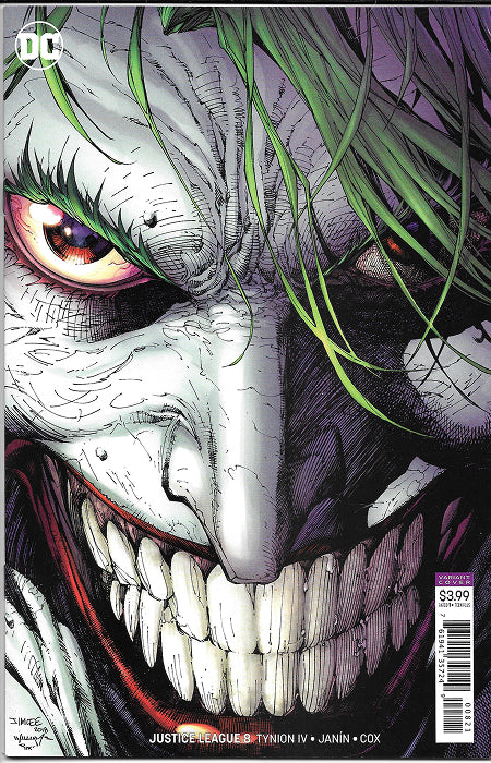 Justice League 8 2018 Jim Lee Cover NM