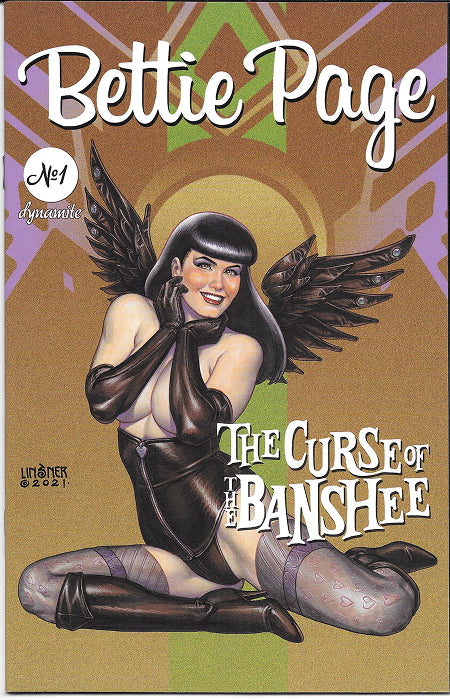 Bettie Page Curse of the Banshee 1b Cover by Joe Linsner NM
